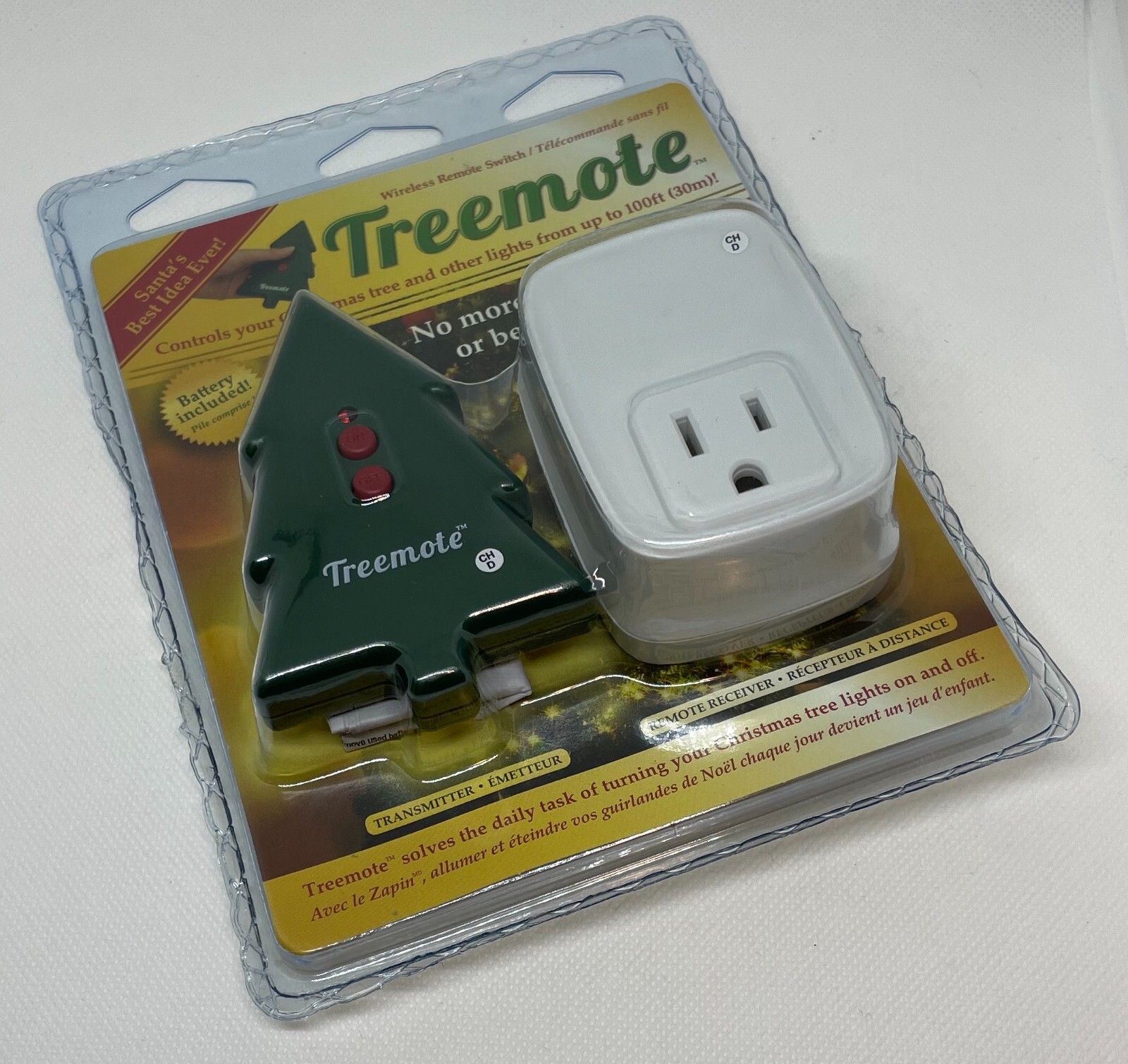 TREEMOTE 100FT WIRELESS REMOTE SWITCH CONTROL CHRISTMAS TREE OR OTHER