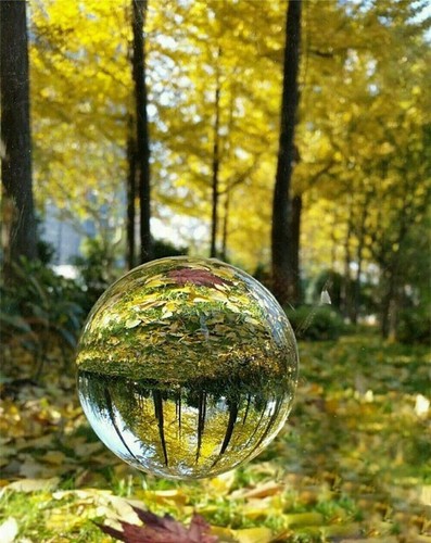 60mm Photography Crystal Ball Sphere Decoration Lens Photo Prop Lensball + Stand - Picture 4 of 7