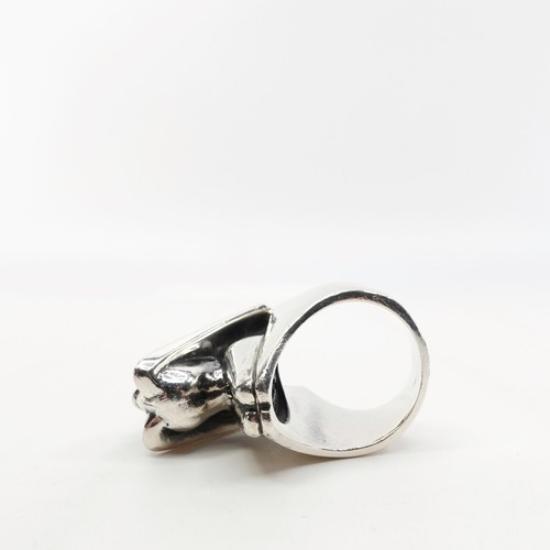 King Baby Studio Goddess Ring Statement Oversized Fine Silver .925 Size 12 - Picture 8 of 12