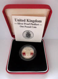 1983 -2017 Silver Proof 19gm piedfort £1 Royal Mint choose your date cased + COA - Picture 7 of 31