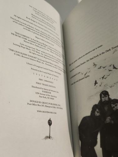 STEPHEN KING  DARK TOWER VII SIGNED REMARQUED GRANT 1st Ed NEW UNREAD - Bild 6 von 8