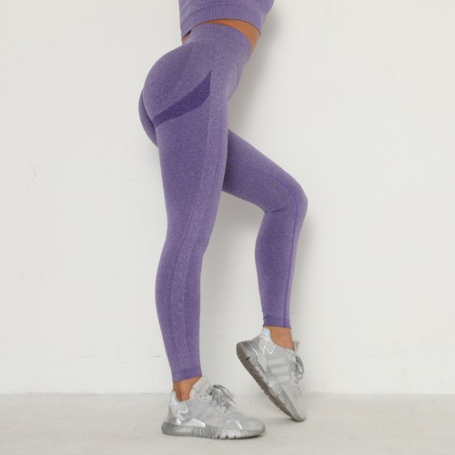 Damen Leggings Sporthose Sportleggins lang für Fitness Yoga Sport Push up Effekt - Bild 12 von 16