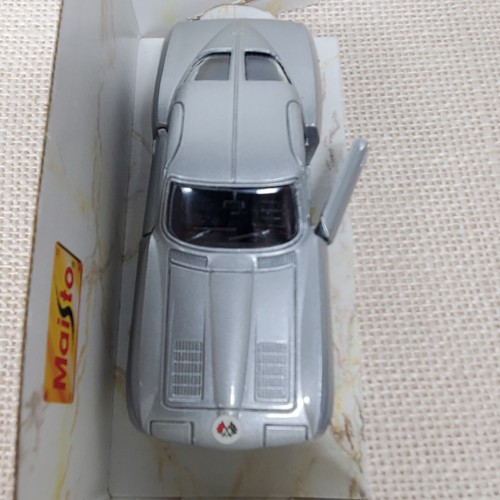 Makati motorized 1963 Die Cast Scale Model Chevrolet Corvette Silver Pull Back - Picture 3 of 8