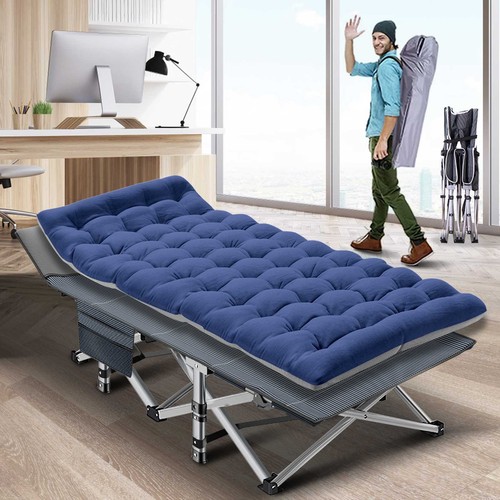 Folding Cot Rollaway Guest Bed With Mattress Carry Bag Easy Store Bed for Adult - Picture 14 of 17