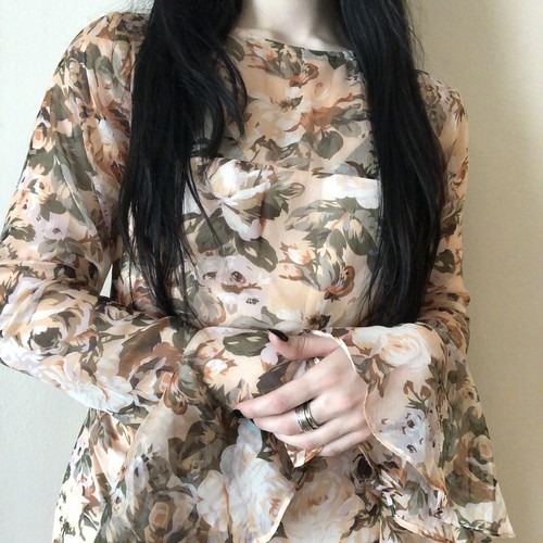 Saints And Secrets Floral Dress sz L - Picture 1 of 4
