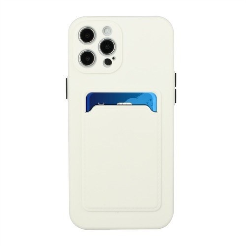 Para iPhone 15 16 Pro Max Tarjetero Trasero Billetera Delgado TPU Gel Goma Estuche Suave - Imagen 70 de 72