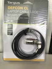 Targus Defcon CL Armor Combination Cable Lock Notebook Security PA410-10 New