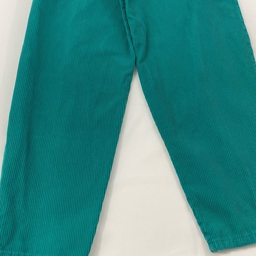 Vintage Krickets Corduroy Trouser Pants Girls Sz 12 Turquoise Green High Waisted - Picture 7 of 9