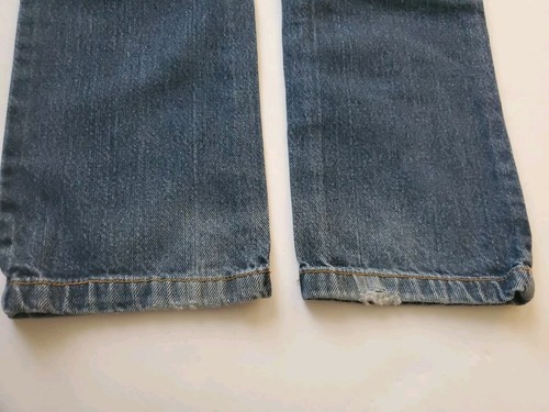 Children's Place Boys Jeans Sz 8 Blue Denim Straight Leg Adjustable Waist - Picture 12 of 18