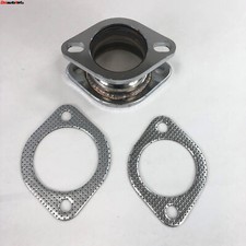 Ss 2.5 To 3 2-bolt Exhaust Pipe Flange Adapter Kit 1pairs Flange Gasket