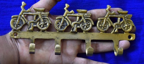 Bicycle Model Hanging Hook Clothes Towel Brass Wall Decor Hook Coat Hanger BM398 - Picture 6 of 6