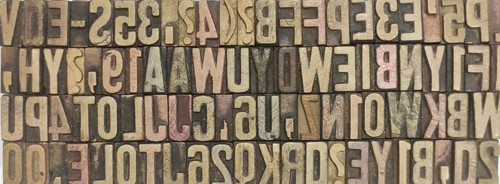 Vintage Letterpress Plastic Wood Printing Type Block Typography 88pc 17mm TP-306 - Picture 3 of 8