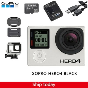 Gopro Hero 4 Black 4k Ultra Hd Camera Camcorder Waterproof Case 8g Sd Card Ebay