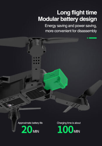 2022 New RC Drone With 4K HD Dual Camera WiFi FPV Foldable Quadcopter +4 Battery - Picture 4 of 12