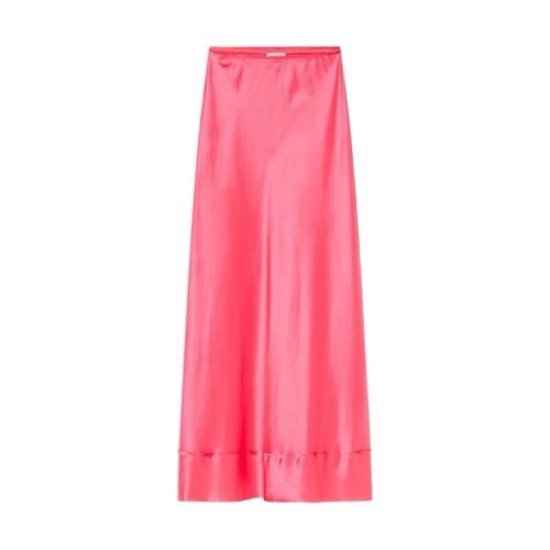 Lee Mathews Stella Silk-satin Midi Skirt Size 2