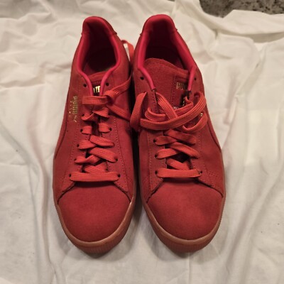 Size 8 PUMA Haribo x Suede Poppy Red Gummy Bears Tennis Shoe 382563-01 Sneakers 