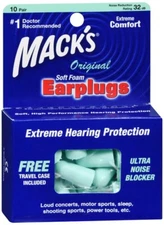 Mack's Earplugs Soft Foam Teal 10 pairs
