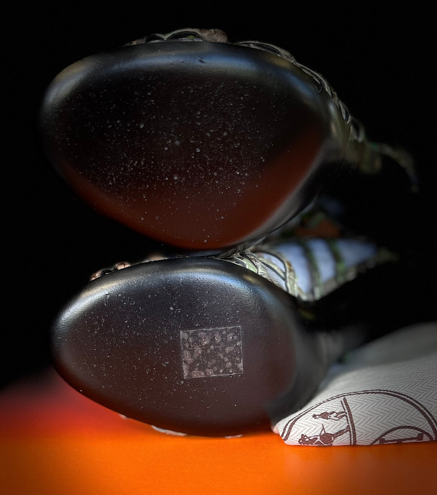 Hermes Multicolor Python Open Toe Cage Sandals Pu… - image 15