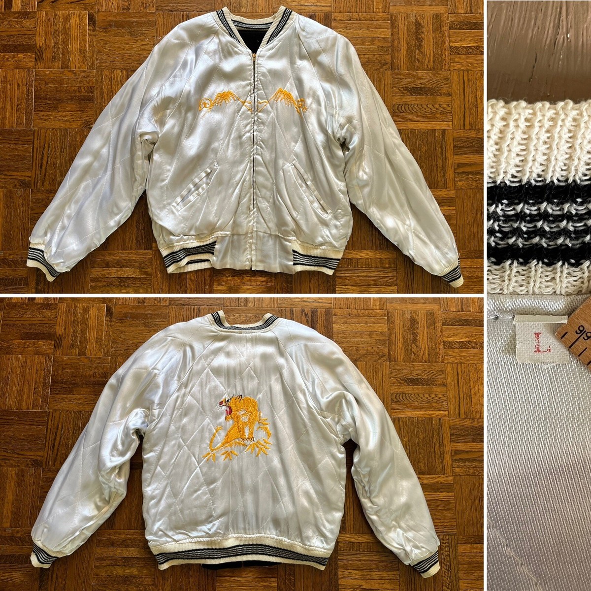 60s Japan Reversible Sukajan Souvenir Jacket Vietnam Tonkin
