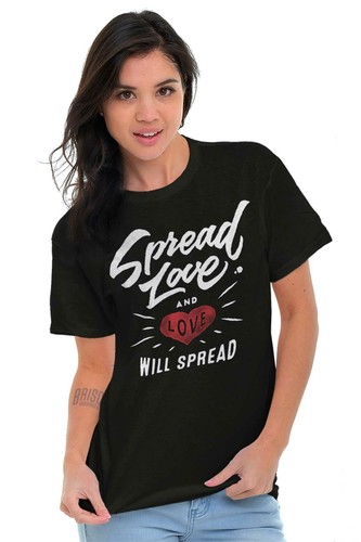 Love Inspirational Motivation Inspire Gift Womens Graphic Crewneck T Shirt Tee - Picture 4 of 9