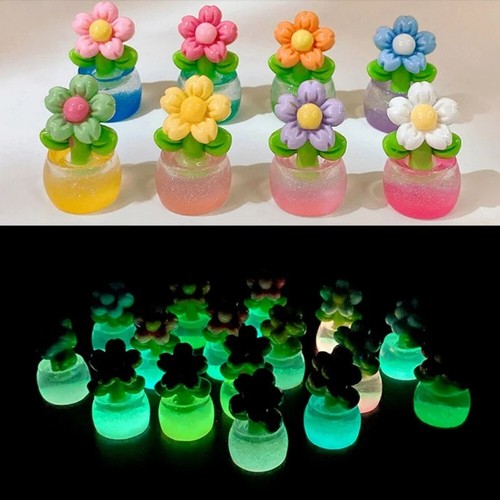Glow Decor Spielzeug Leuchtende Blume im Topf Zuhause