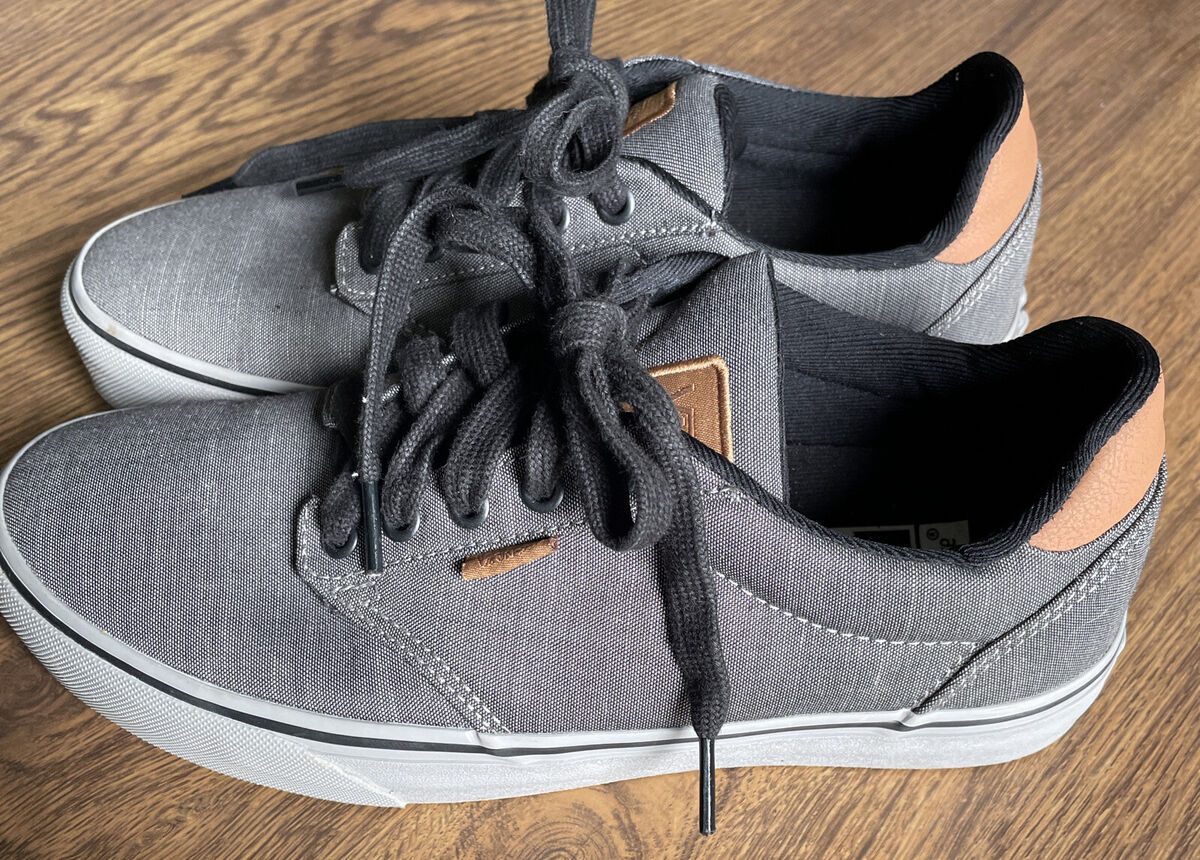 Scarpe da uomo grigie Vans Off The Wall Deluxe Ortholite Deluxe misura 7 5 M