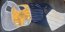 Lot Of 5 Baby Boy Bibs, Multiple Brands