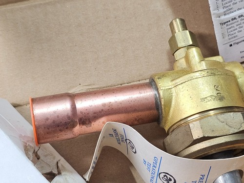 NEW - Sporlan ME19S270 Solenoid Valve 7/8" ODF Solder Extended Less Coil - Picture 4 of 7