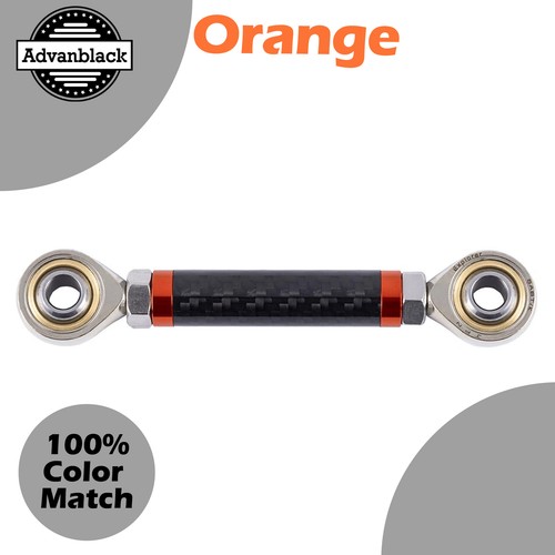 Acoplamiento de cambio de control medio ajustable de fibra de carbono naranja Axion para Softail Dyna - Imagen 7 de 7