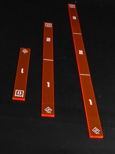 Acrylic movement tool template rulers - X-wing Miniatures Game - Picture 8 of 22