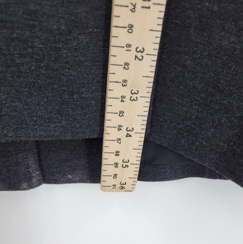 Worth New York Jacket Womens Medium Deark Gray Collarless Peplum Back Pockets - Picture 7 of 8