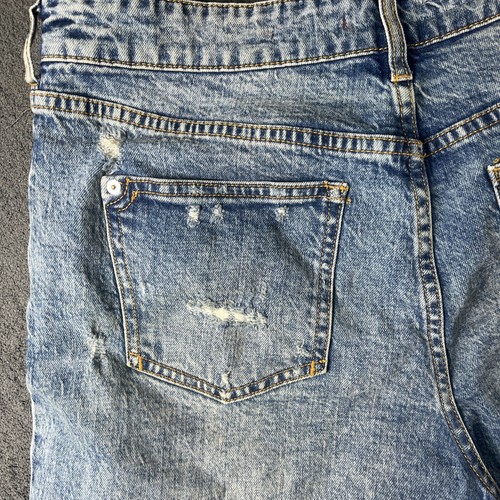 Pilcro Anthropologie Jeans Womens High Rise Straight Medium Wash Distressed 29 - Picture 10 of 14