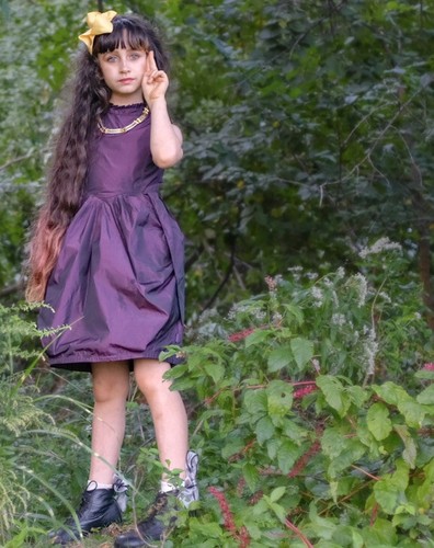 Jottum-sz 9-Iridescent-Purple-Fancy-dress-Party- Wedding-formal-special occasion - Picture 6 of 6