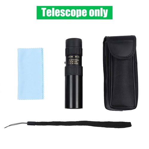 10-300x Zoom 40mm Optic Monocular BAK-4 Prism FMC Telephoto Portable Telescope - Picture 11 of 11