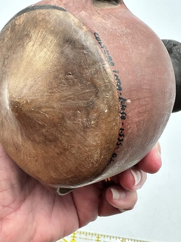 Cultura Inca Cuzco Bottiglia Ceramica Urpu Vaso con Manici in Corda Aryballo - Foto 14 di 24