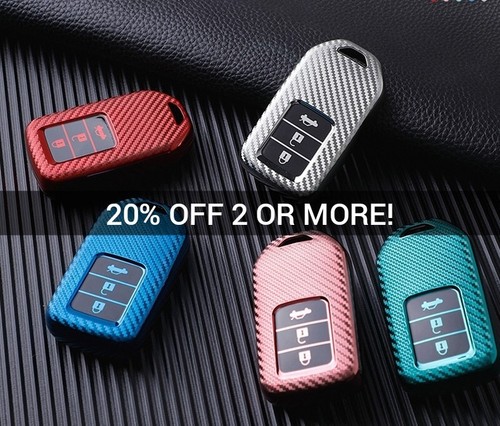 HONDA Smart Key Fob Remote Case Cover For Accord Civic CR-V HRV FR-V Jazz Type R - Picture 10 of 10
