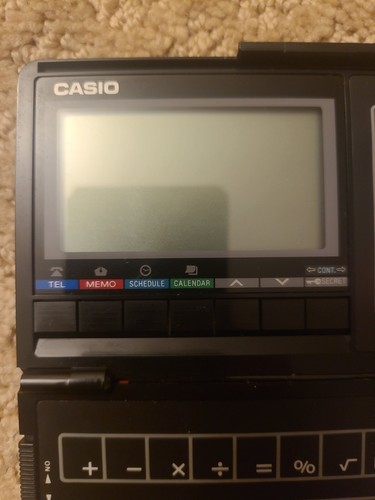 Vintage CASIO SF-3000 BK Digital Diary Electronic Non Tested For parts - Picture 6 of 9