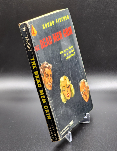 1950 THE DEAD MEN GRIN Bruno Fischer - Pyramid Books Edition Paperback - Picture 2 of 4