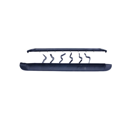 Fits for 2015-2021 Toyota Hilux Revo RunningBoard Side Step Nerf Bar 2PCS Black - Picture 6 of 7