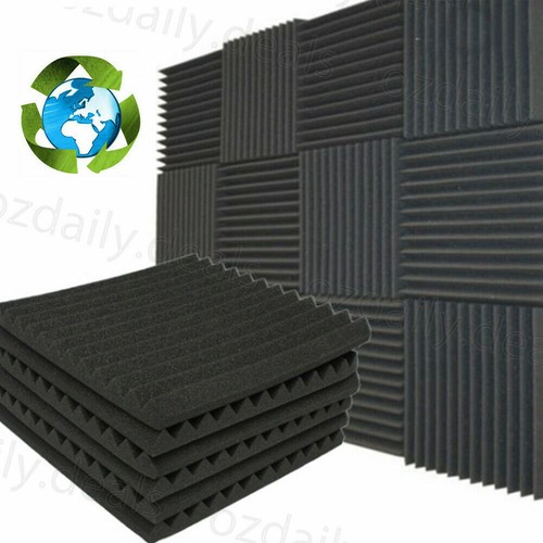 20pcs Studio Acoustic Foam Sound Absorption Proofing Panel Wedge Karaoke 30*30cm - Picture 5 of 12