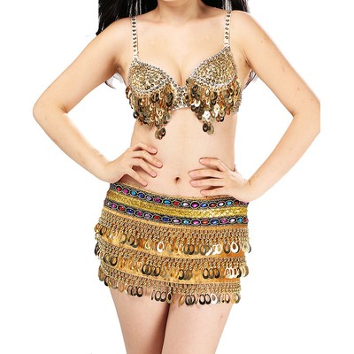 sequin wrap skirt festival