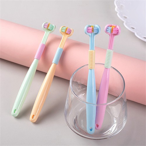 Three Sided Soft Toothbrush Baby Oral Health Care Kids 360° Cleaning Tooth Brush - Picture 3 of 16