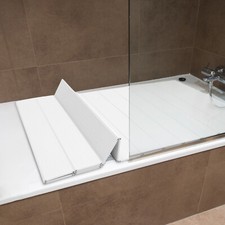 160 80 0.65cm Bathtub Folding Cover Bath Insulation Dust Lid for Bathroom Home