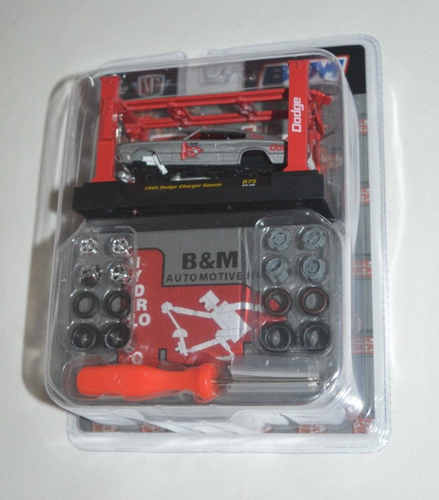 M2 MACHINES 2025 B & M MODEL KIT- 1966 DODGE CHARGER GASSER METALLIC SILVER R75 - Picture 2 of 5