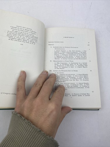 GEOLOGIC FIELD METHODS JULIAN W. LOW 1957 VINTAGE BOOK - Picture 7 of 24