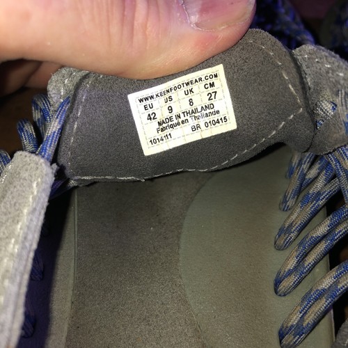 Keen Uneek Sandals Shoes Size 9 Blue Purple Bungee Para Cord Hiking Fishing - Picture 5 of 9