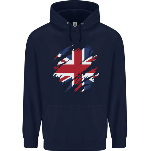 Torn British Flag Union Jack Britain Childrens Kids Hoodie - Picture 76 of 76