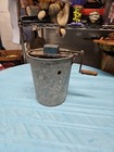 Jiffy Ice Cream Maker 2 Quart Galvanized Hand Crank Vintage Antique For Decor