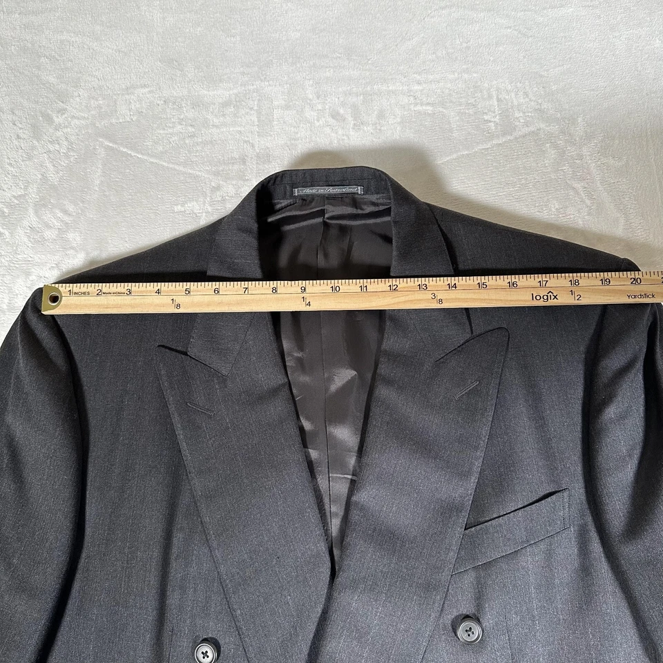 Blazer Ermenegildo Zegna Hombre US 46R EU 56R Doble Pecho 100% Lana Super 100s Foto 2 de 4