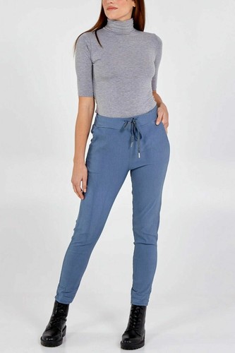 Womens Lagenlook Italian Magic Pants Ladies Casual Stretch Jogger Style Trousers - Picture 33 of 42